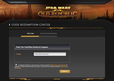 free swtor subscription codes.